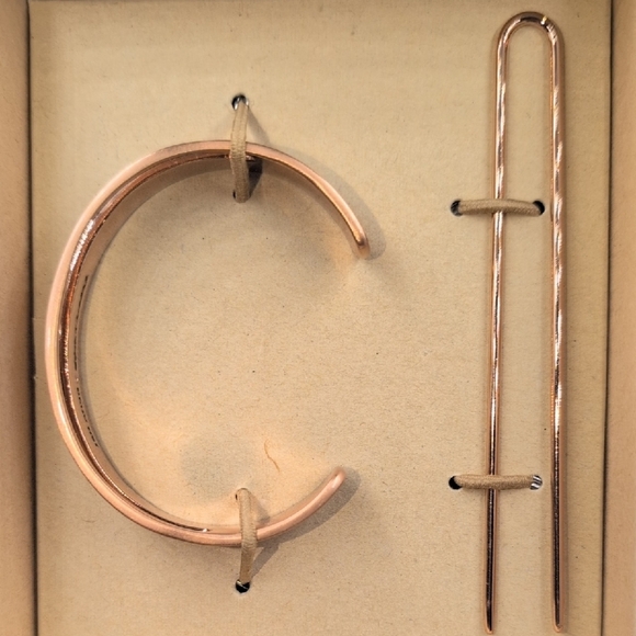 Jen Atkin x Chloe + Isabel Rose Gold Hair Cuff Bracelet Set - Picture 5 of 7